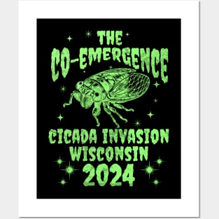 Wisconsin Cicada Invasion 2024 - Wisconsin Cicada Co-Emergence 2024 Posters and Art